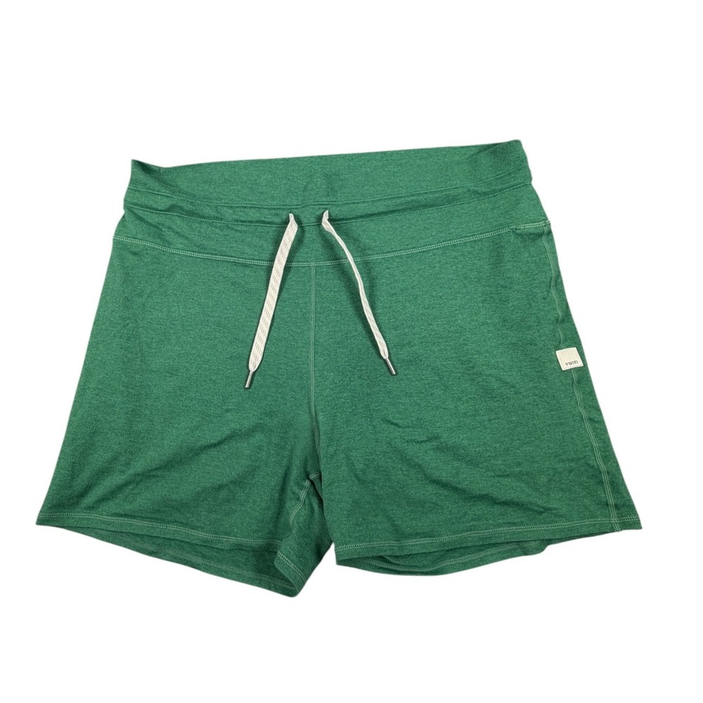 Vuori Womens Halo Shorts Performance Jogger Lounge Athletic Green Heather VW391